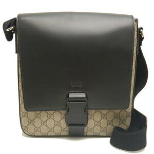 GUCCI Black Canvas Shoulder Bag